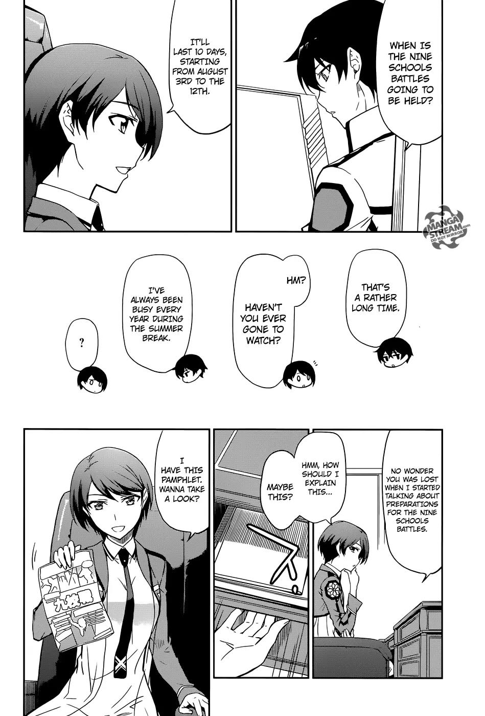 Mahouka Koukou no Rettousei - Kyuukousen Hen Chapter 1 page 12 - Chapter 1: After the Exams