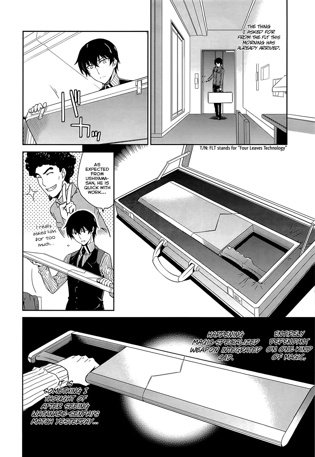Mahouka Koukou no Rettousei - Kyuukousen Hen Chapter 10 page 11 - Chapter 10: Accident