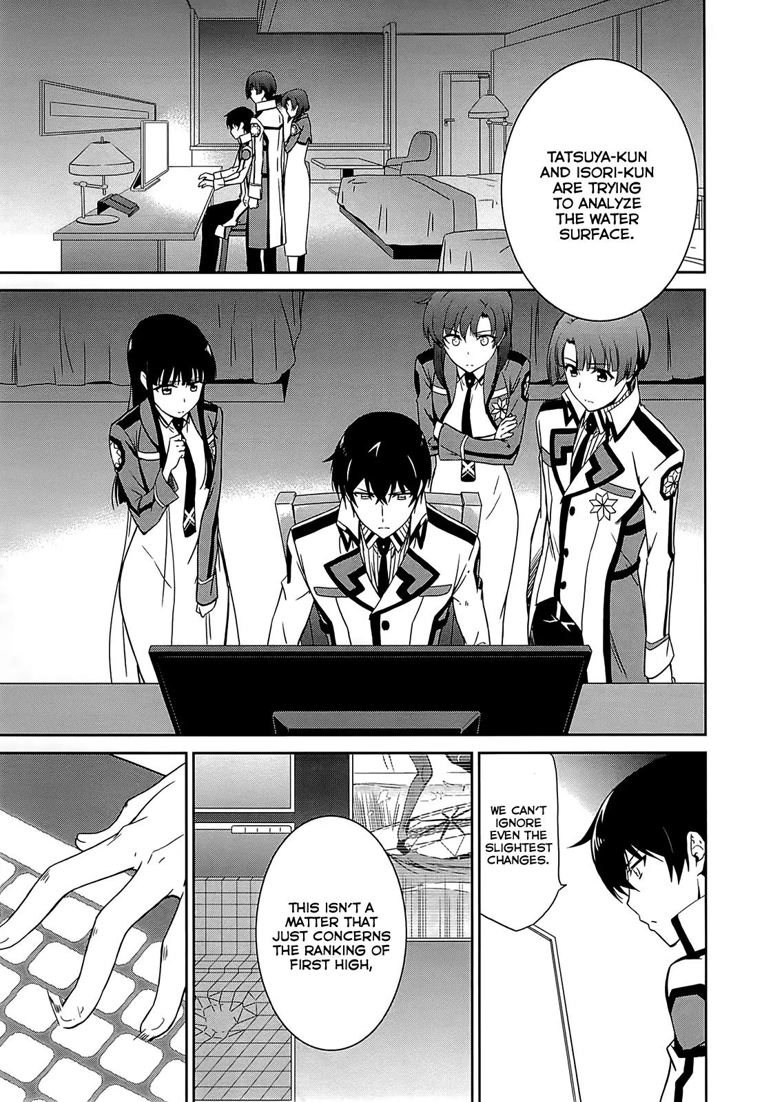 Mahouka Koukou no Rettousei - Kyuukousen Hen Chapter 10 page 30 - Chapter 10: Accident