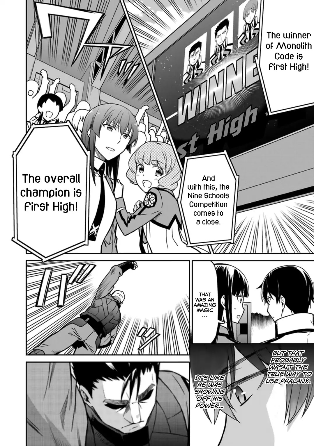 Mahouka Koukou no Rettousei - Kyuukousen Hen Chapter 32 page 10 - Chapter 32: The Winners' Personality [END]