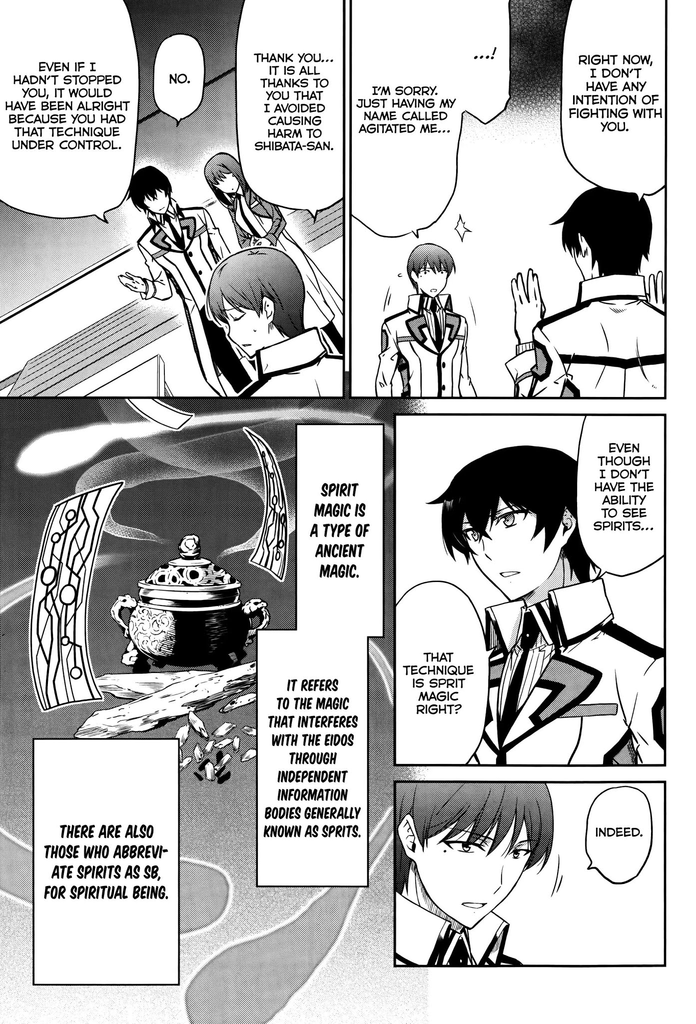Mahouka Koukou no Rettousei - Kyuukousen Hen Chapter 5 page 14 - Chapter 5: Divine Spirit Magic