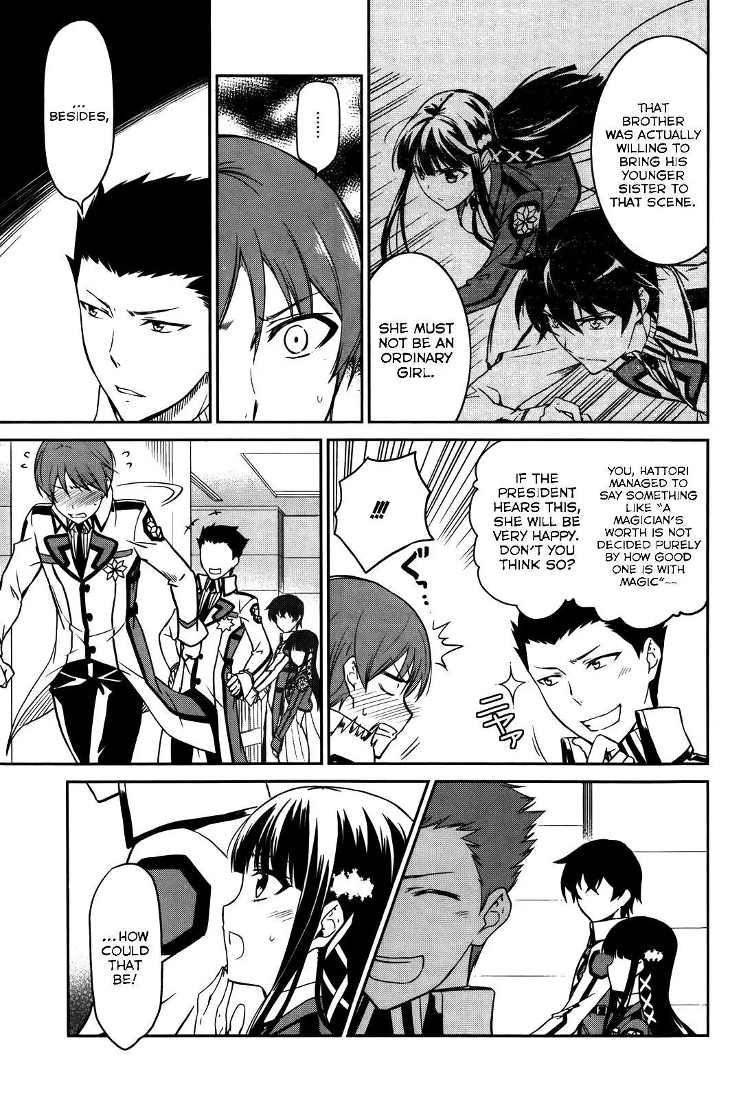 Mahouka Koukou no Rettousei - Kyuukousen Hen Chapter 6 page 23 - Chapter 6: Traffic Accident