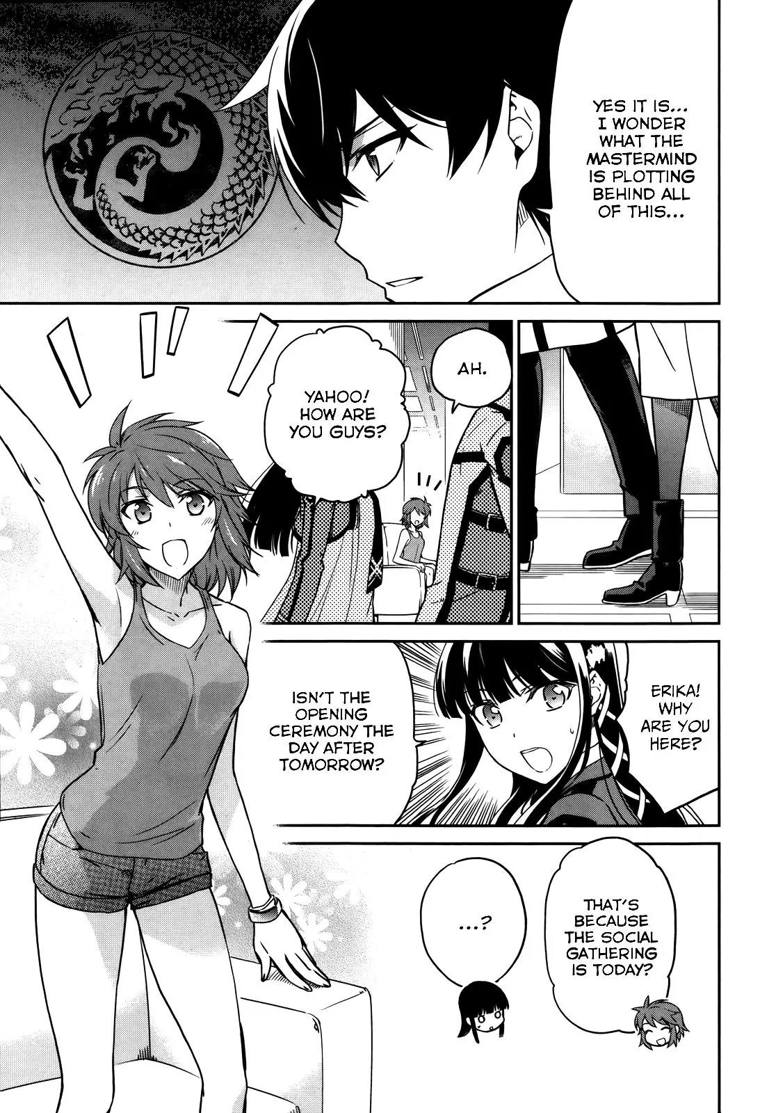 Mahouka Koukou no Rettousei - Kyuukousen Hen Chapter 6 page 25 - Chapter 6: Traffic Accident