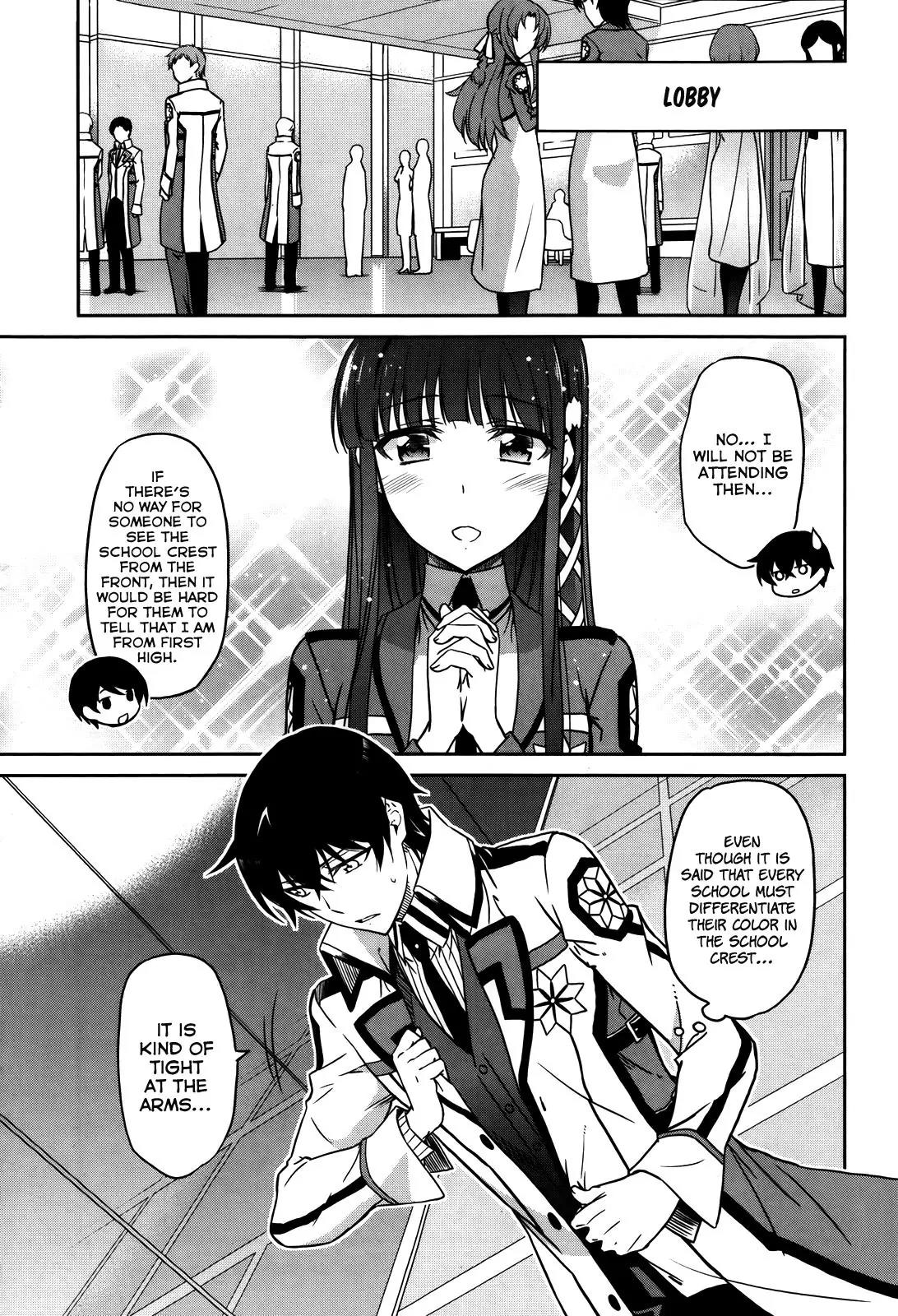 Mahouka Koukou no Rettousei - Kyuukousen Hen Chapter 6 page 29 - Chapter 6: Traffic Accident