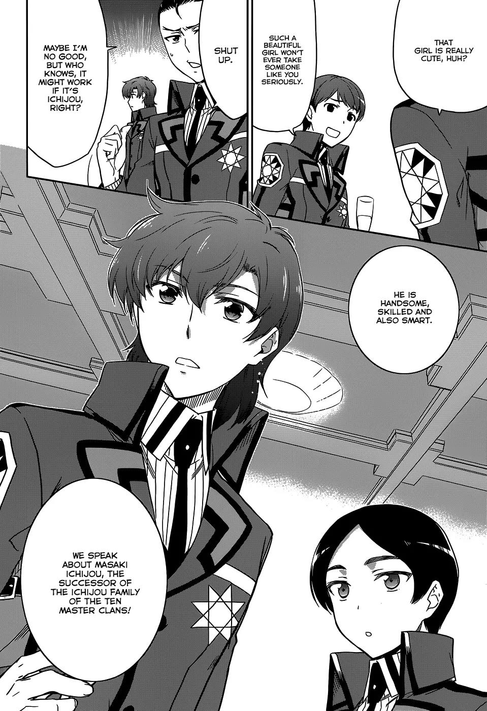 Mahouka Koukou no Rettousei - Kyuukousen Hen Chapter 7 page 14 - Chapter 7: The Night Two Days Before the Battle Starts