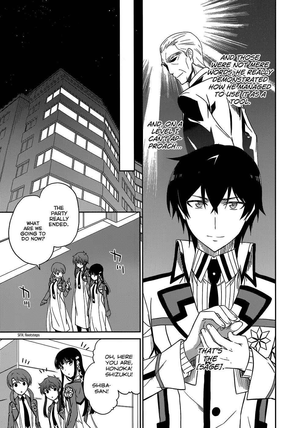 Mahouka Koukou no Rettousei - Kyuukousen Hen Chapter 7 page 23 - Chapter 7: The Night Two Days Before the Battle Starts