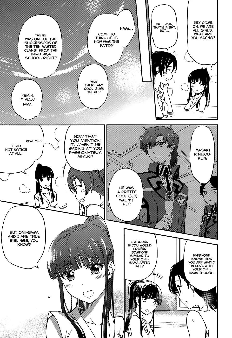 Mahouka Koukou no Rettousei - Kyuukousen Hen Chapter 7 page 27 - Chapter 7: The Night Two Days Before the Battle Starts