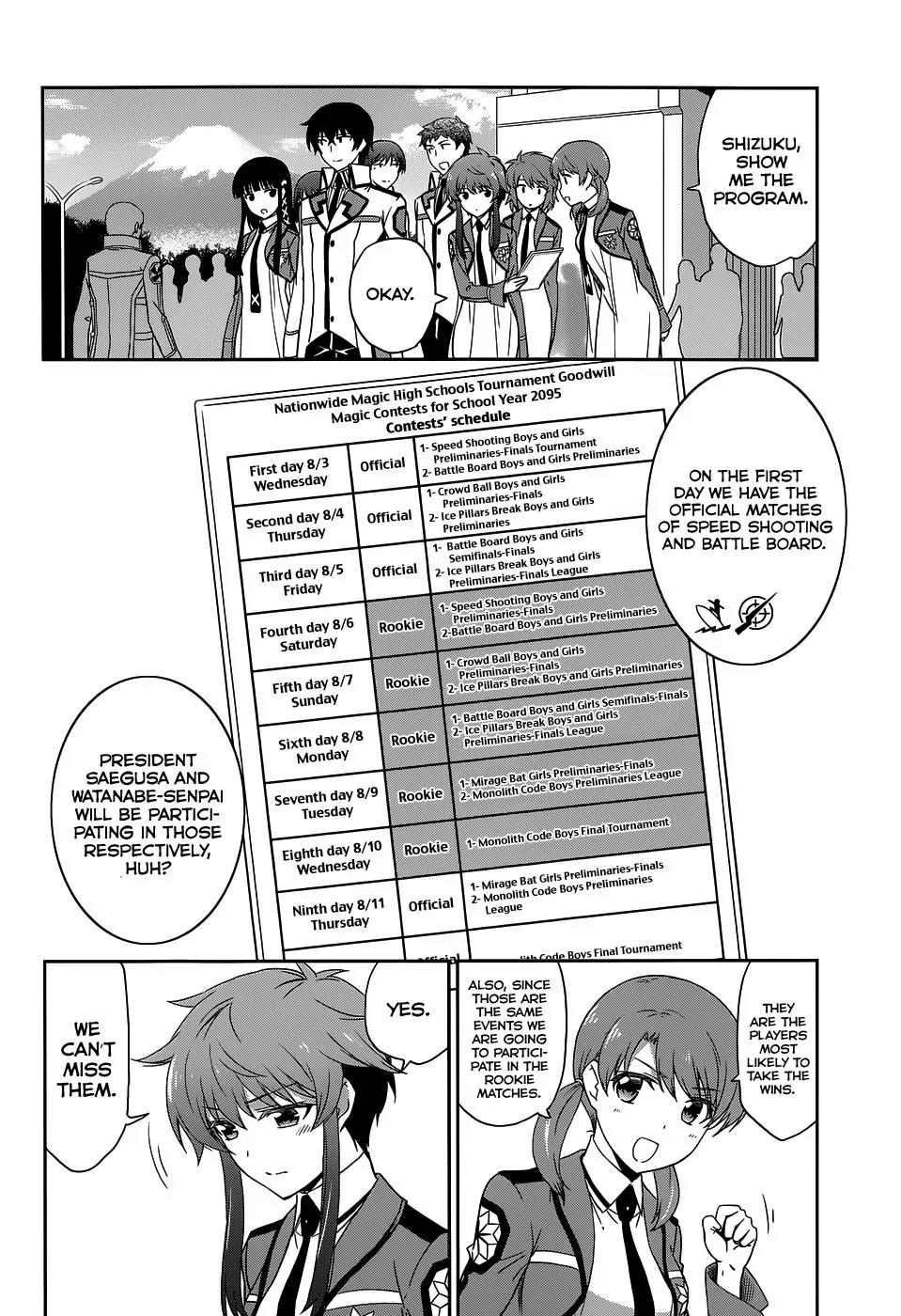 Mahouka Koukou no Rettousei - Kyuukousen Hen Chapter 8 page 16 - Chapter 8: Raising the curtains
