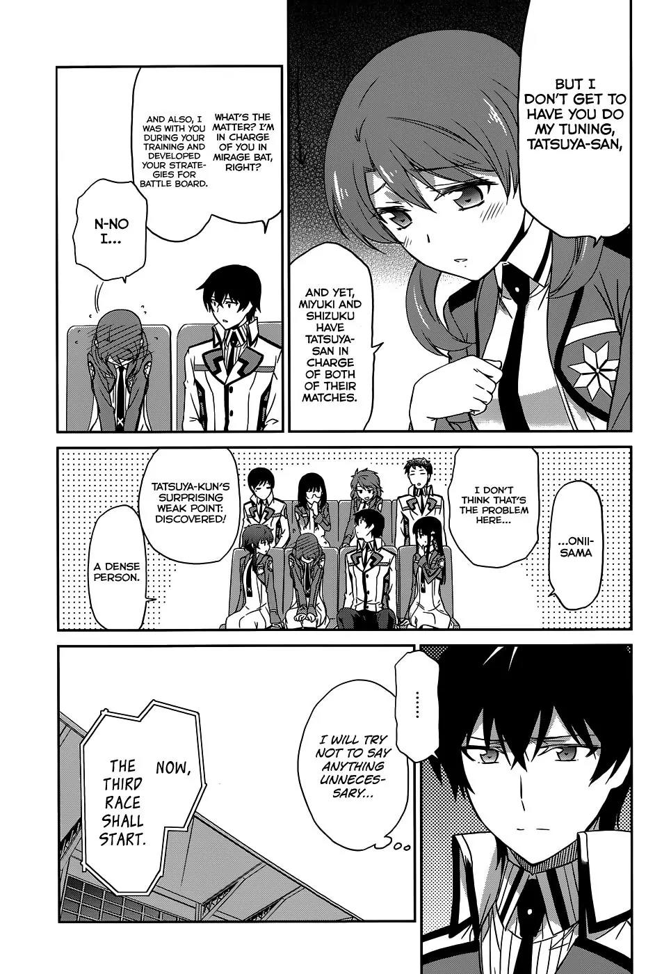 Mahouka Koukou no Rettousei - Kyuukousen Hen Chapter 8 page 27 - Chapter 8: Raising the curtains