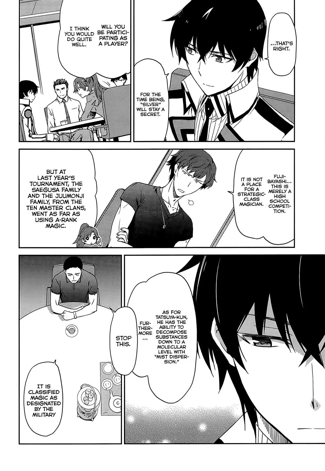 Mahouka Koukou no Rettousei - Kyuukousen Hen Chapter 9 page 7 - Chapter 9 : The Star and the Stagehand