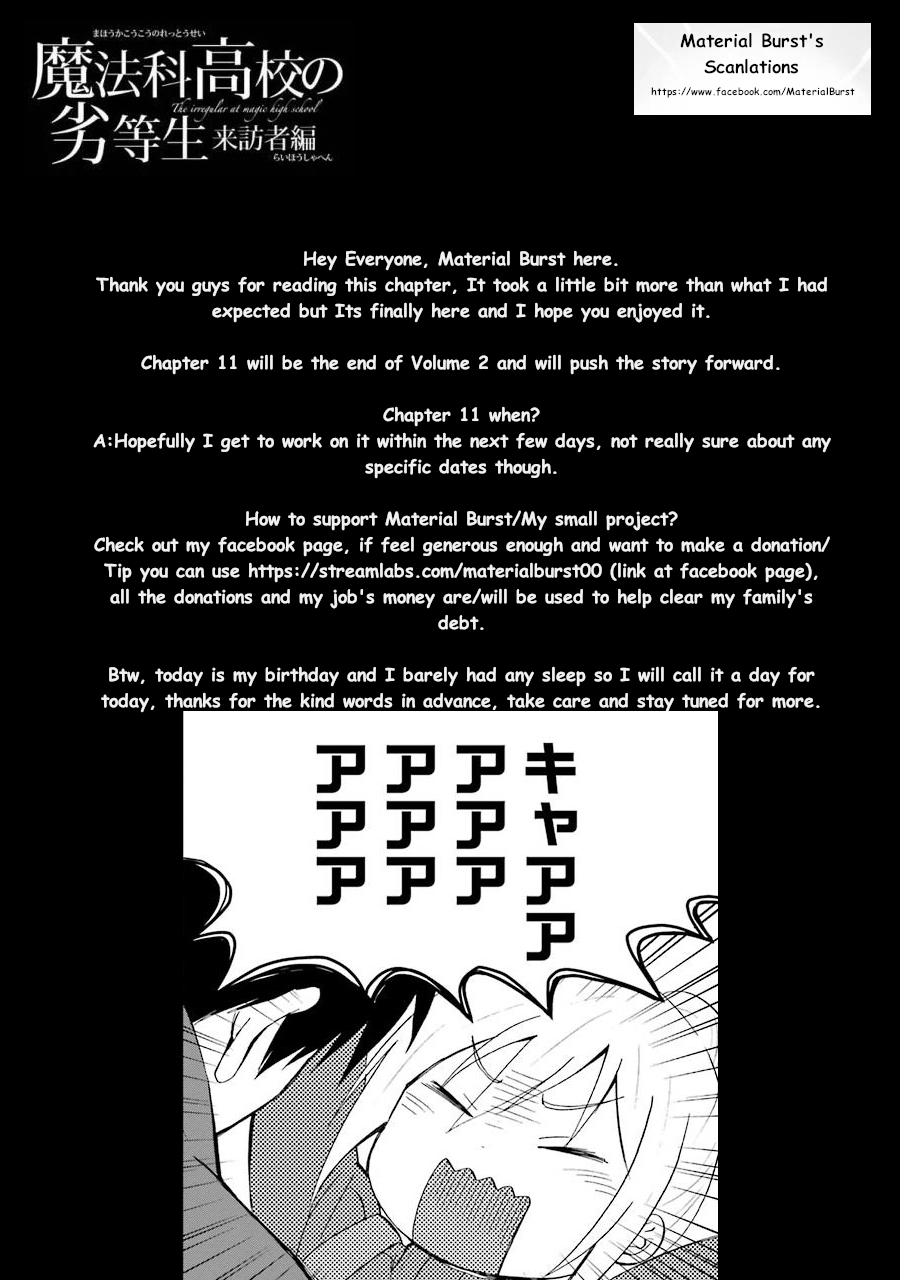 Mahouka Koukou no Rettousei - Raihousha Hen Chapter 10 page 33 - Chapter 10: True Identity