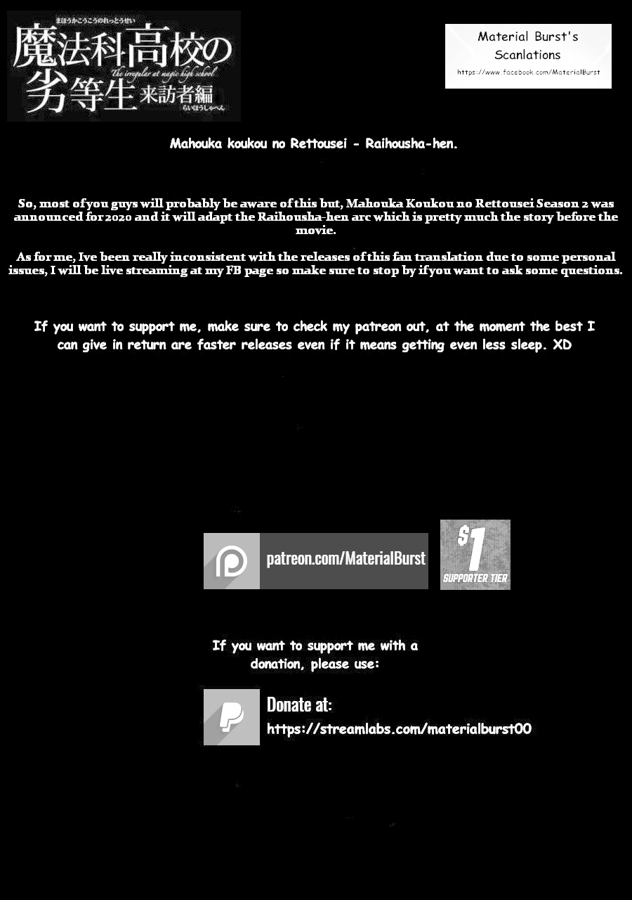 Mahouka Koukou no Rettousei - Raihousha Hen Chapter 16 page 29 - Chapter 16: Resolute Farewell