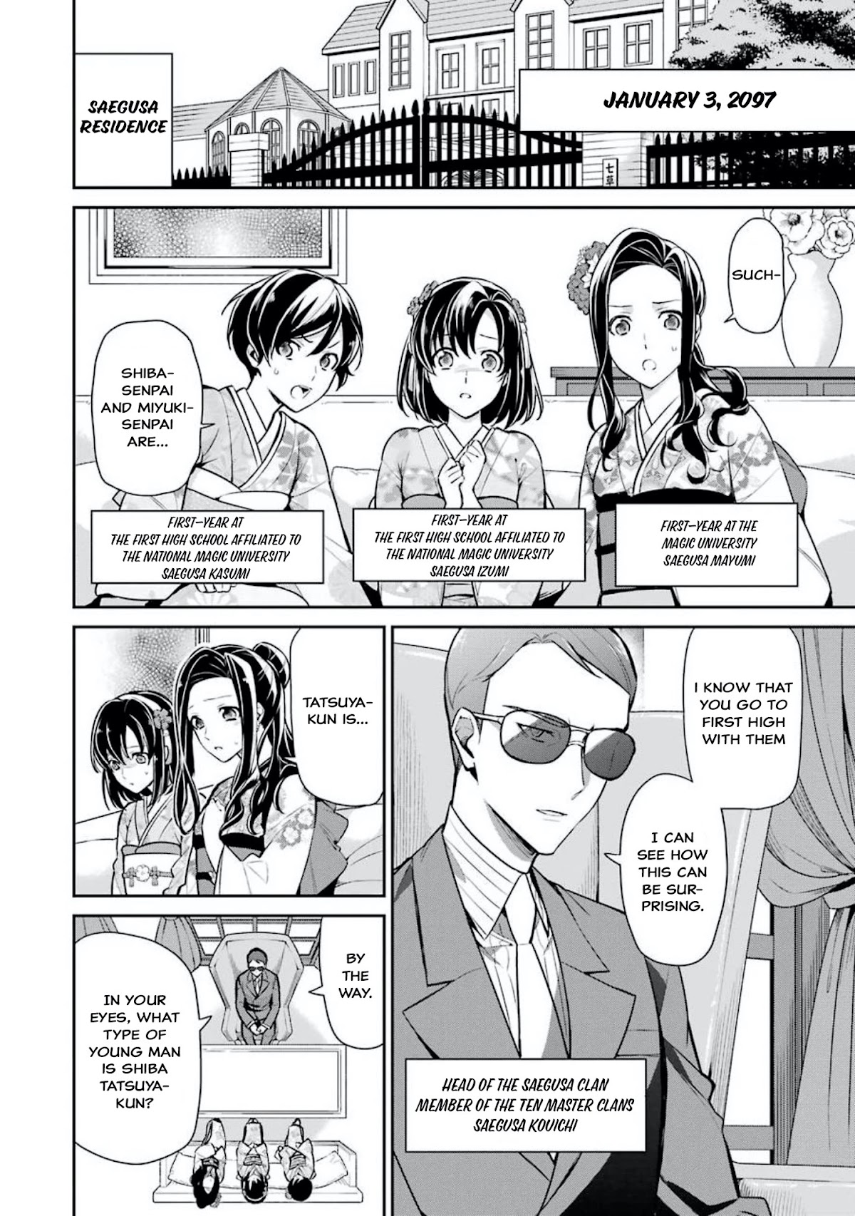 Mahouka Koukou no Rettousei - Shizoku Kaigi-hen Chapter 1 page 14 - Chapter 1: Their Respective Thoughts