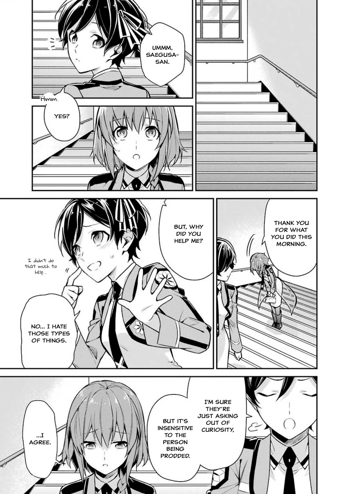 Mahouka Koukou no Rettousei - Shizoku Kaigi-hen Chapter 3 page 31 - Chapter 3: The New Semester