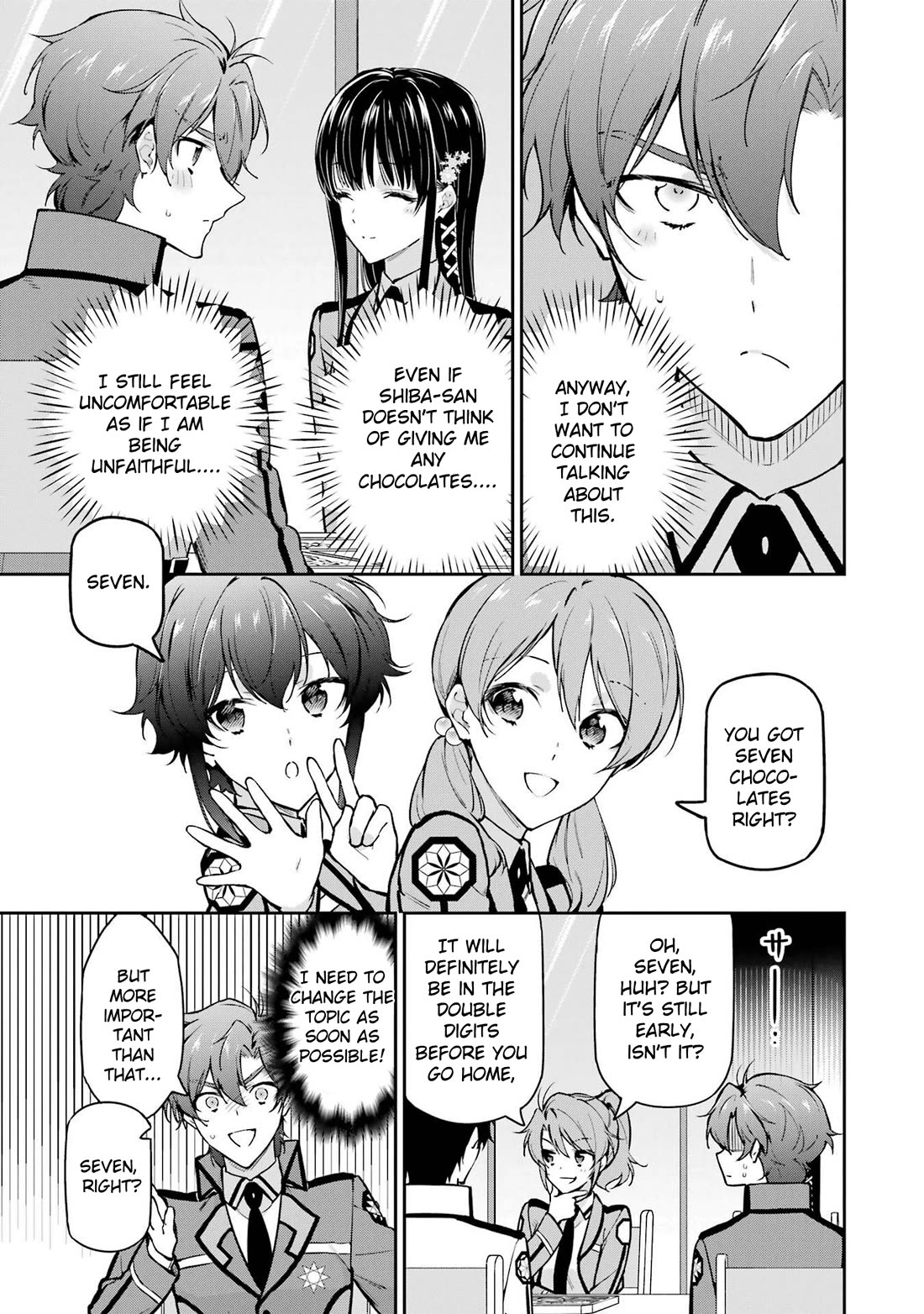 Mahouka Koukou no Rettousei - Shizoku Kaigi-hen Chapter 32 page 7 - Chapter 32: Valentine's Day