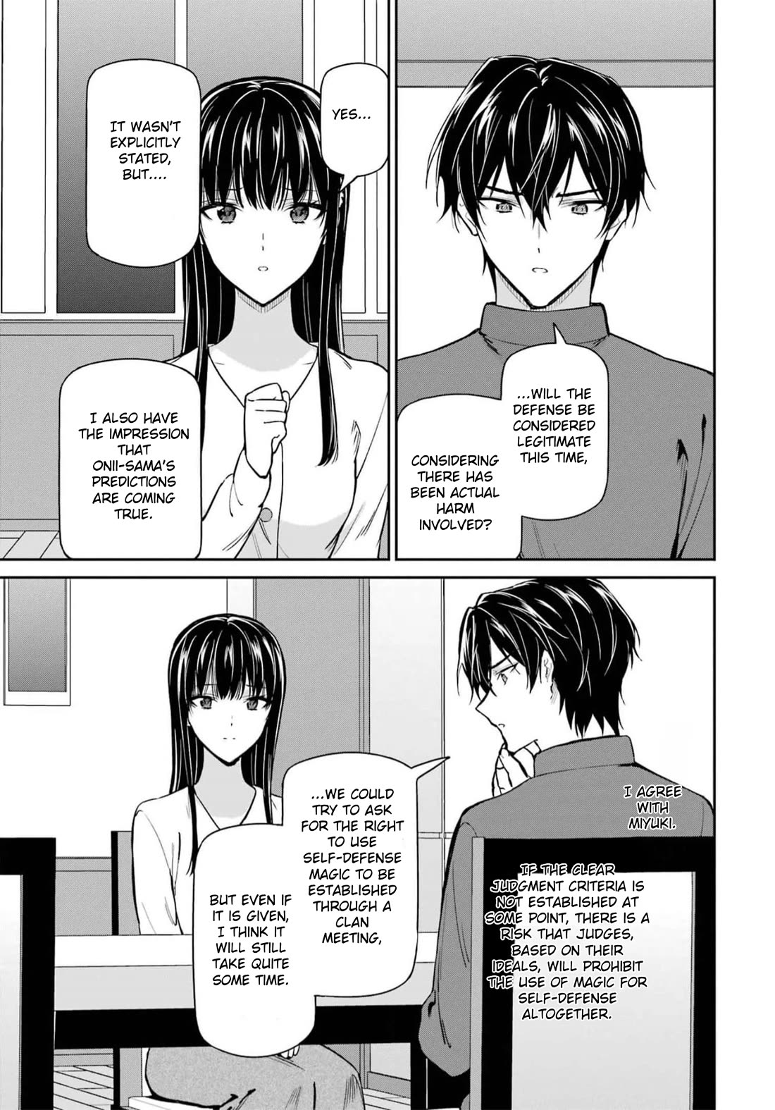 Mahouka Koukou no Rettousei - Shizoku Kaigi-hen Chapter 34 page 14 - Chapter 34: Concern