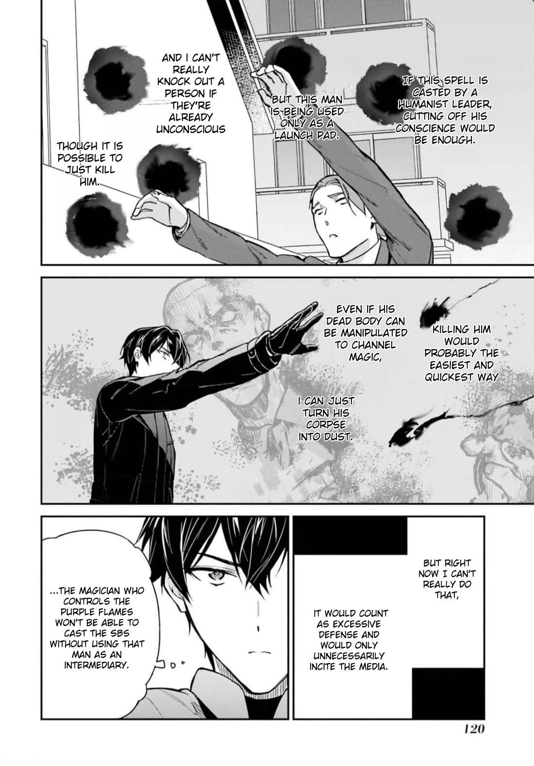 Mahouka Koukou no Rettousei - Shizoku Kaigi-hen Chapter 38 page 22 - Chapter 38: Purple Flames