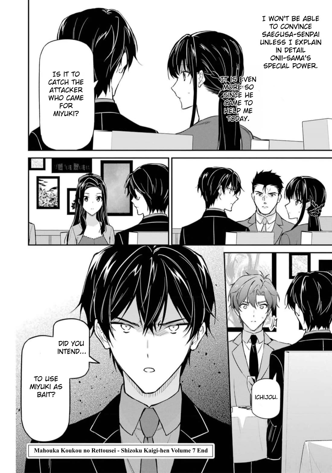 Mahouka Koukou no Rettousei - Shizoku Kaigi-hen Chapter 39 page 36 - Chapter 39: Hint