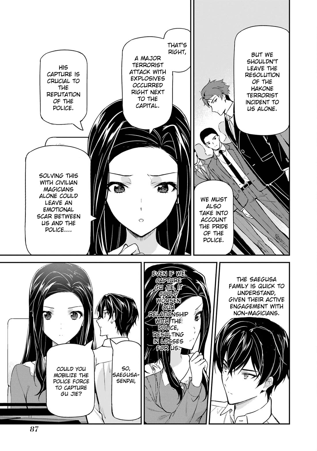 Mahouka Koukou no Rettousei - Shizoku Kaigi-hen Chapter 42 page 27 - Chapter 42: Declaration