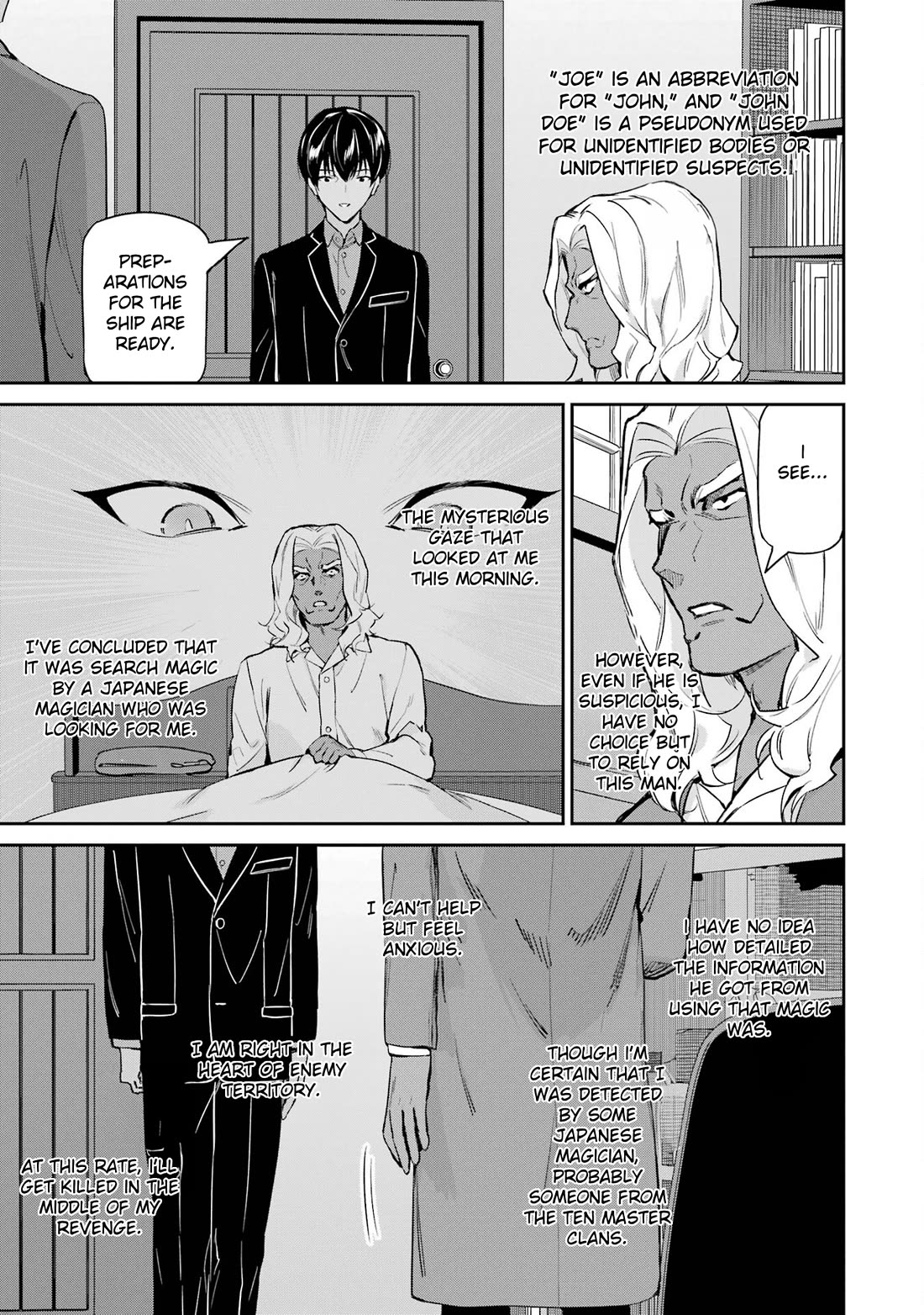 Mahouka Koukou no Rettousei - Shizoku Kaigi-hen Chapter 43 page 21 - Chapter 43: John Doe