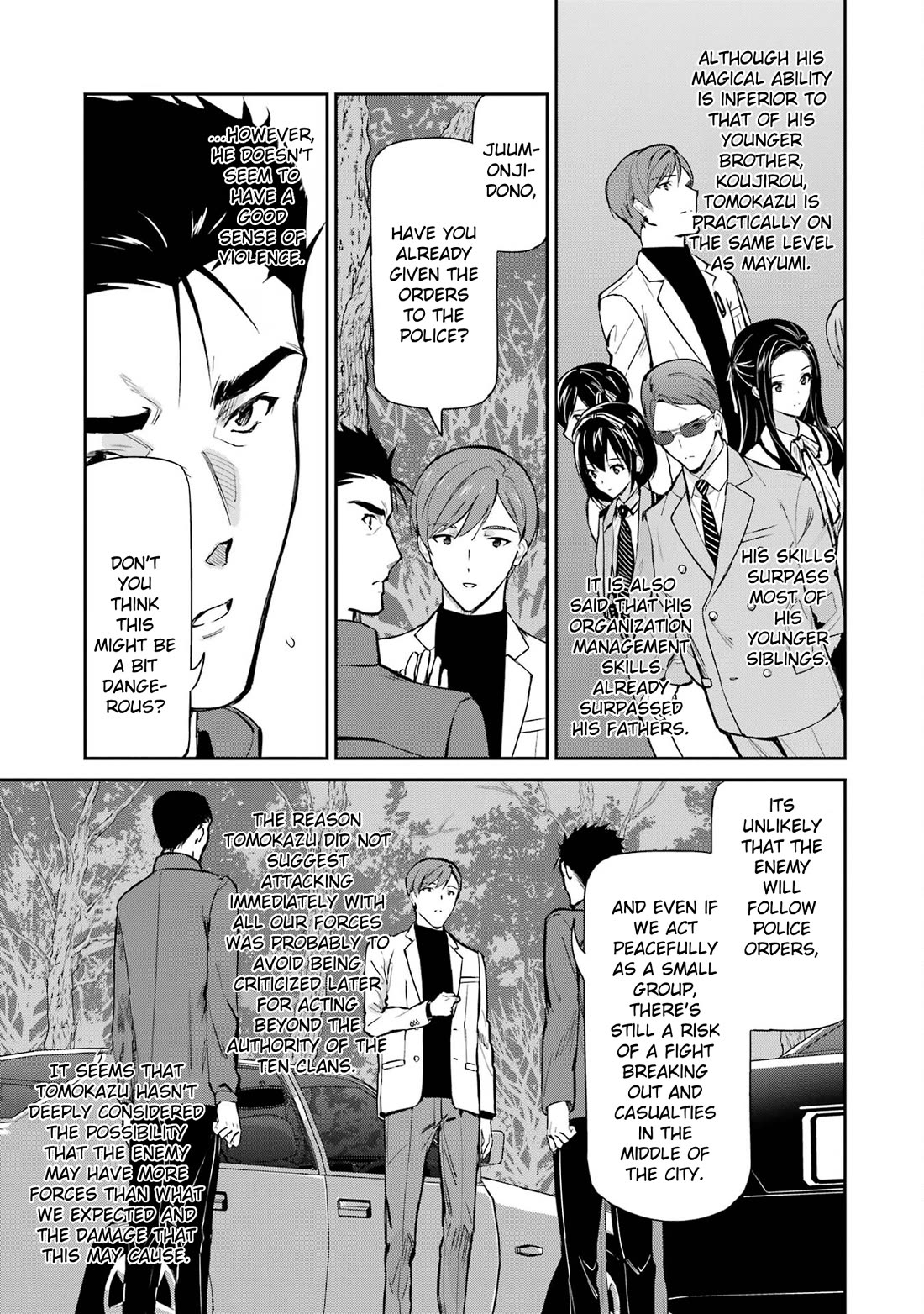 Mahouka Koukou no Rettousei - Shizoku Kaigi-hen Chapter 44 page 3 - Chapter 44: Pursuit