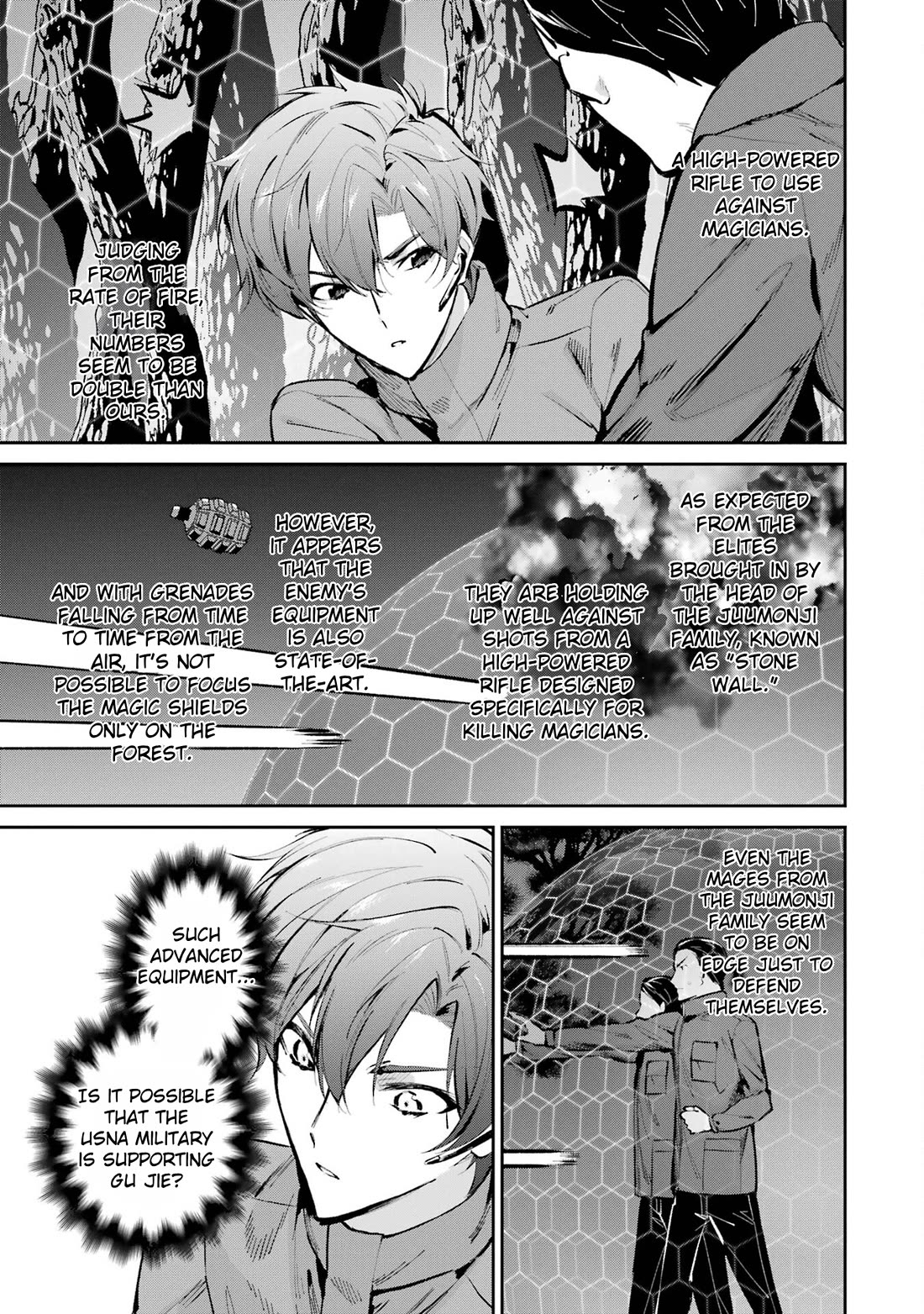 Mahouka Koukou no Rettousei - Shizoku Kaigi-hen Chapter 47 page 23 - Chapter 47: Explosions and Iron Walls