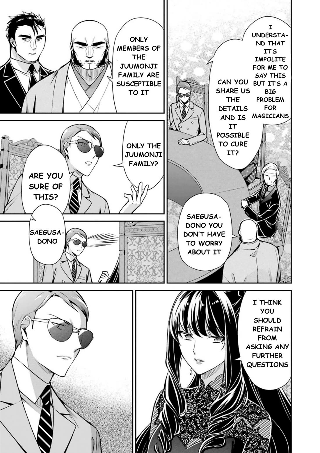 Mahouka Koukou no Rettousei - Shizoku Kaigi-hen Chapter 9 page 36 - Chapter 9: The Master Clans Conference (1)