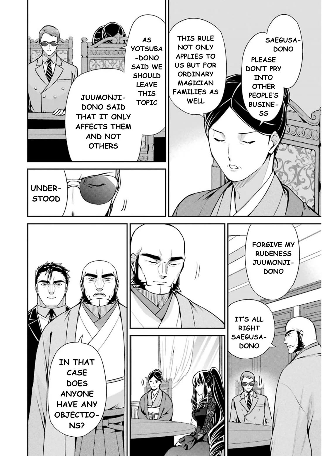 Mahouka Koukou no Rettousei - Shizoku Kaigi-hen Chapter 9 page 37 - Chapter 9: The Master Clans Conference (1)