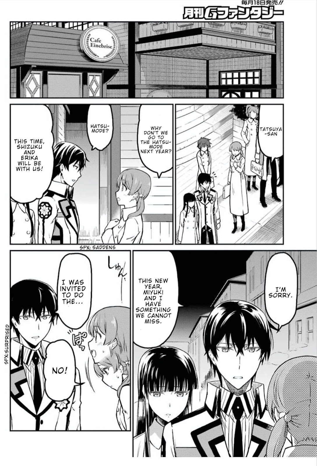 Mahouka Koukou no Rettousei - Yotsuba Keishou-hen Chapter 1 page 7 - Chapter 1: New Year