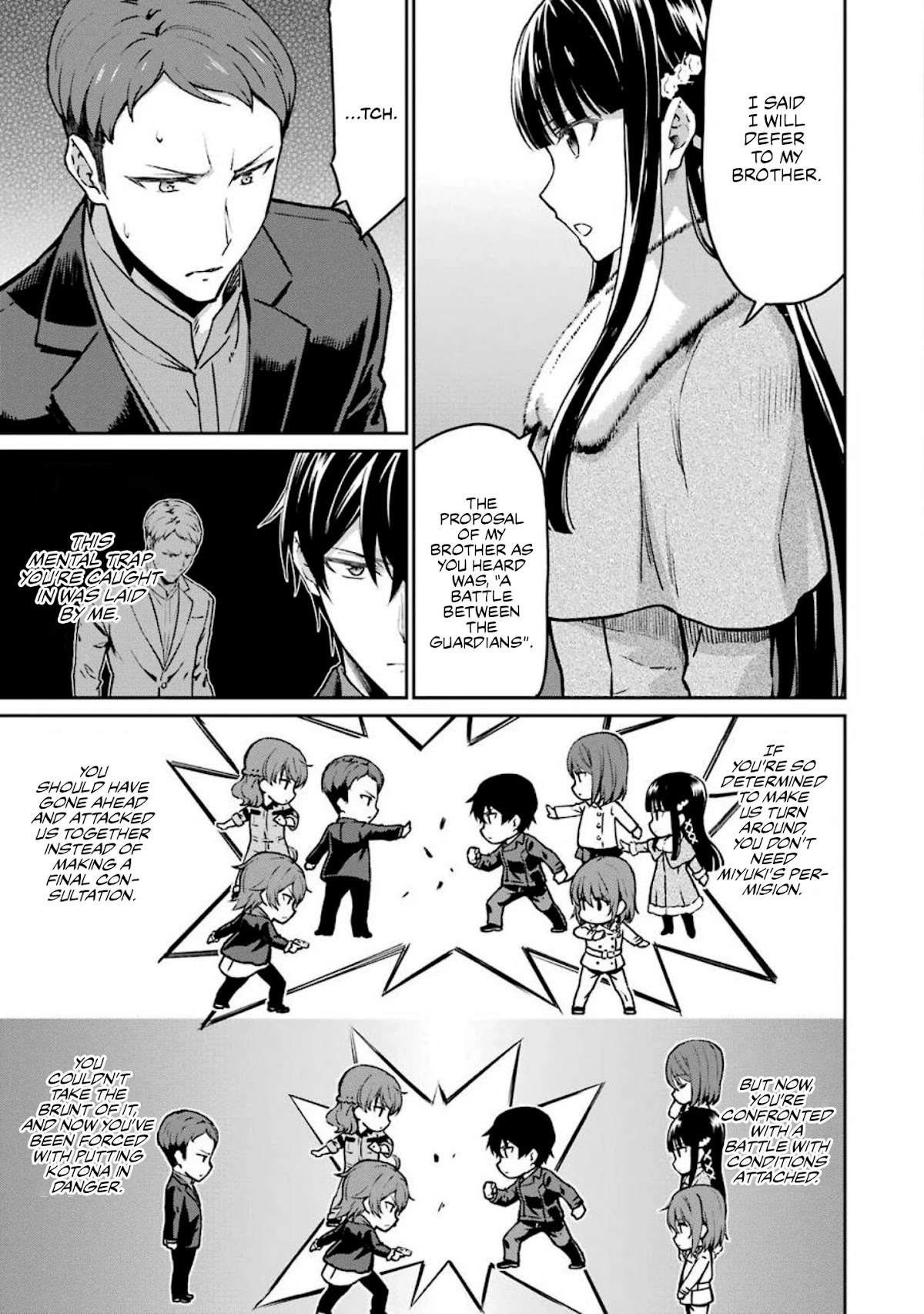 Mahouka Koukou no Rettousei - Yotsuba Keishou-hen Chapter 10 page 3 - Chapter 10: Belief
