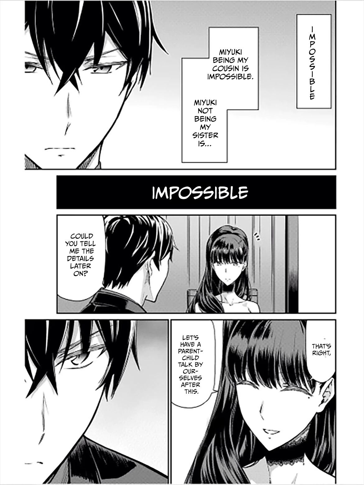 Mahouka Koukou no Rettousei - Yotsuba Keishou-hen Chapter 18 page 3 - Chapter 18: The Truth of the Siblings (2)