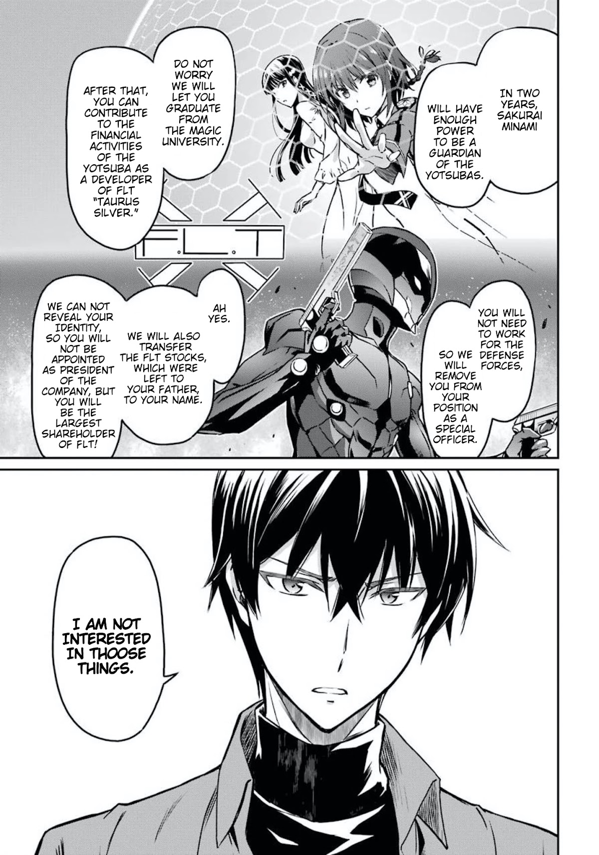 Mahouka Koukou no Rettousei - Yotsuba Keishou-hen Chapter 2 page 11 - Chapter 2: Respectively Plotting