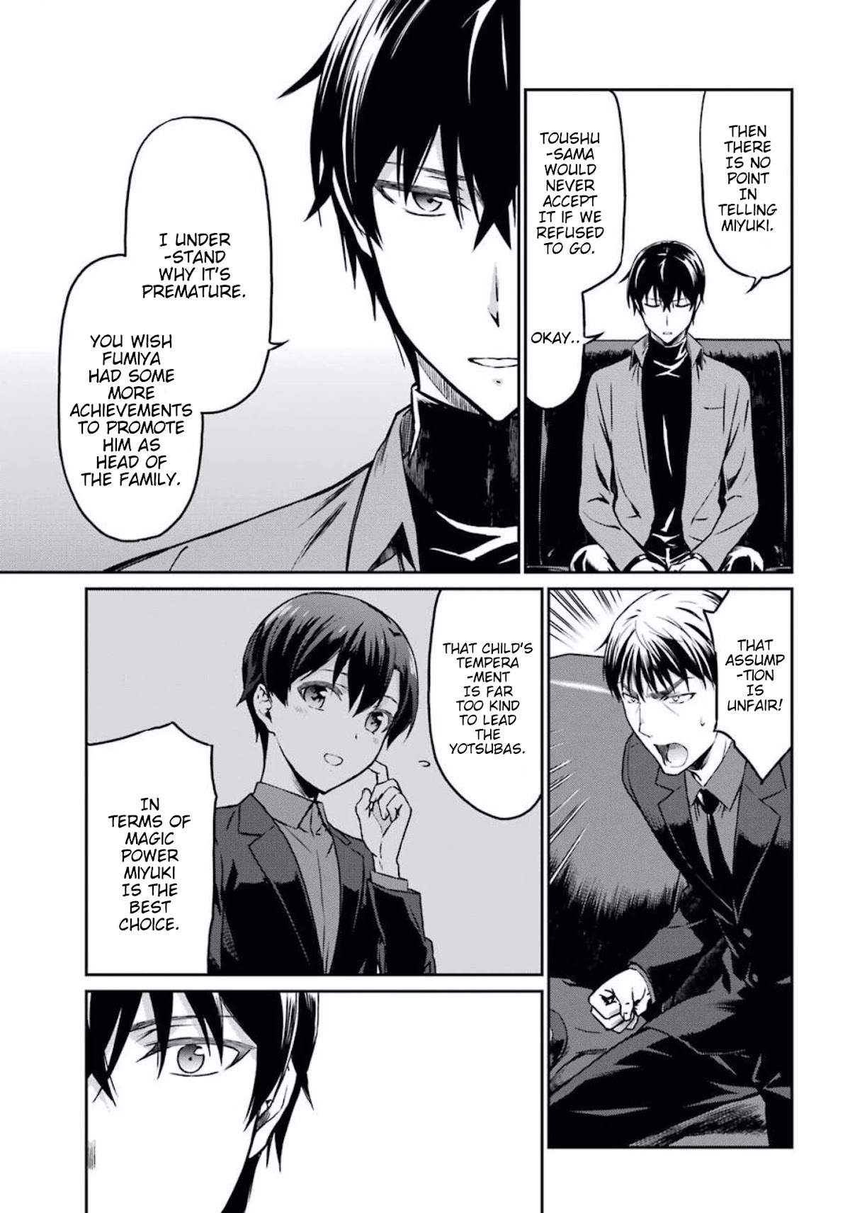 Mahouka Koukou no Rettousei - Yotsuba Keishou-hen Chapter 2 page 9 - Chapter 2: Respectively Plotting