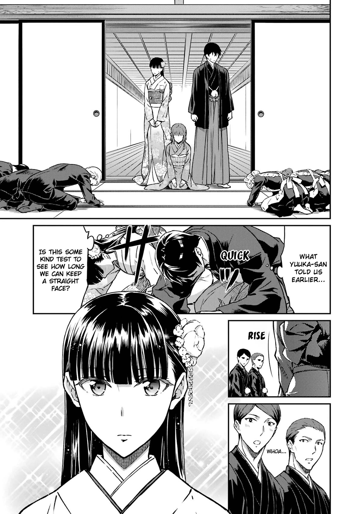 Mahouka Koukou no Rettousei - Yotsuba Keishou-hen Chapter 25 page 13 - Chapter 25: Announcement