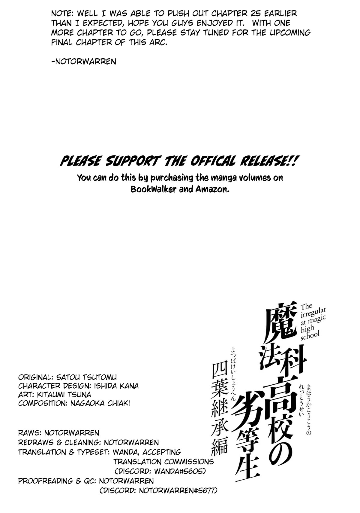 Mahouka Koukou no Rettousei - Yotsuba Keishou-hen Chapter 25 page 25 - Chapter 25: Announcement