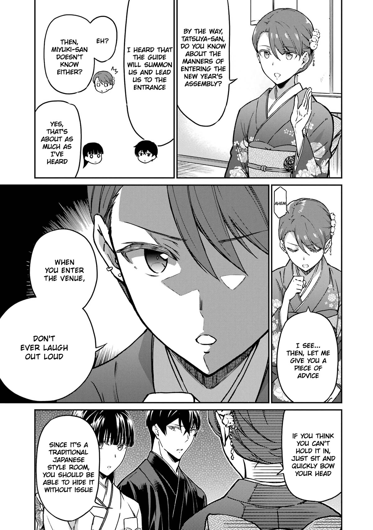 Mahouka Koukou no Rettousei - Yotsuba Keishou-hen Chapter 25 page 9 - Chapter 25: Announcement