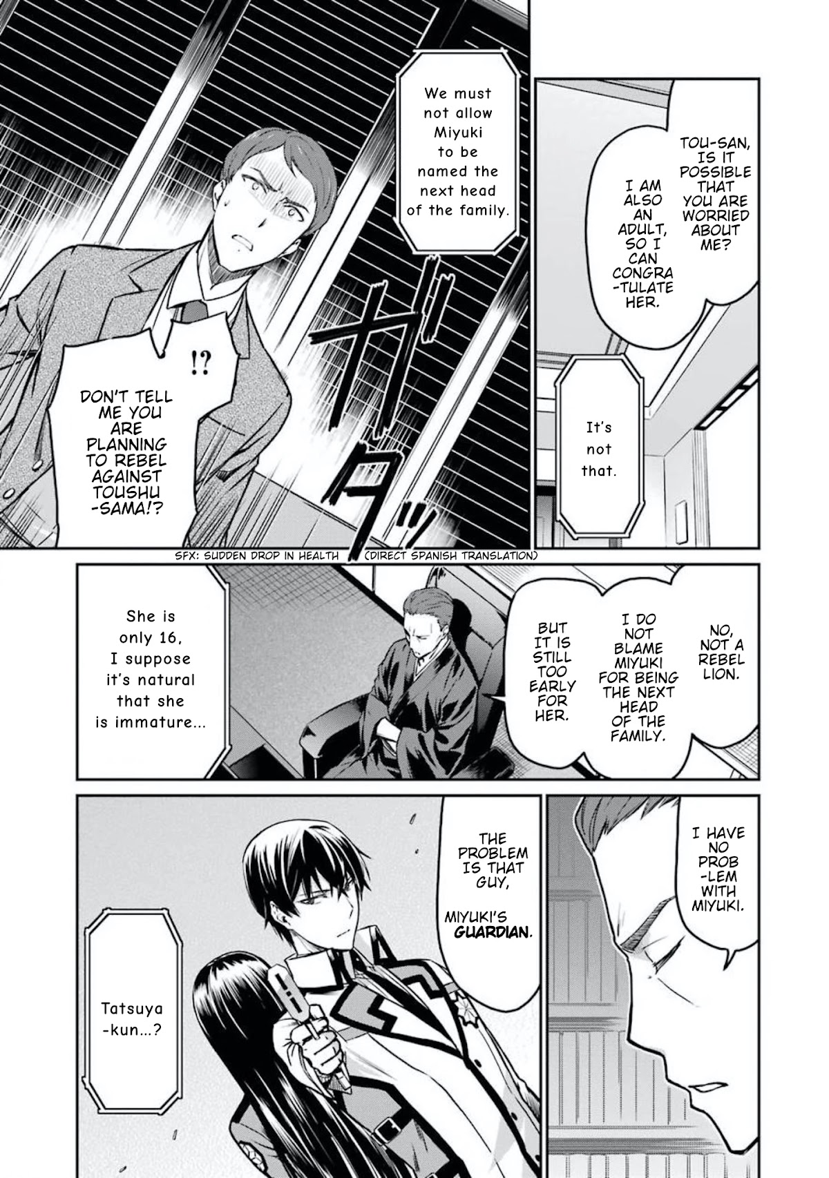 Mahouka Koukou no Rettousei - Yotsuba Keishou-hen Chapter 3 page 8 - Chapter 3: Conspiracy