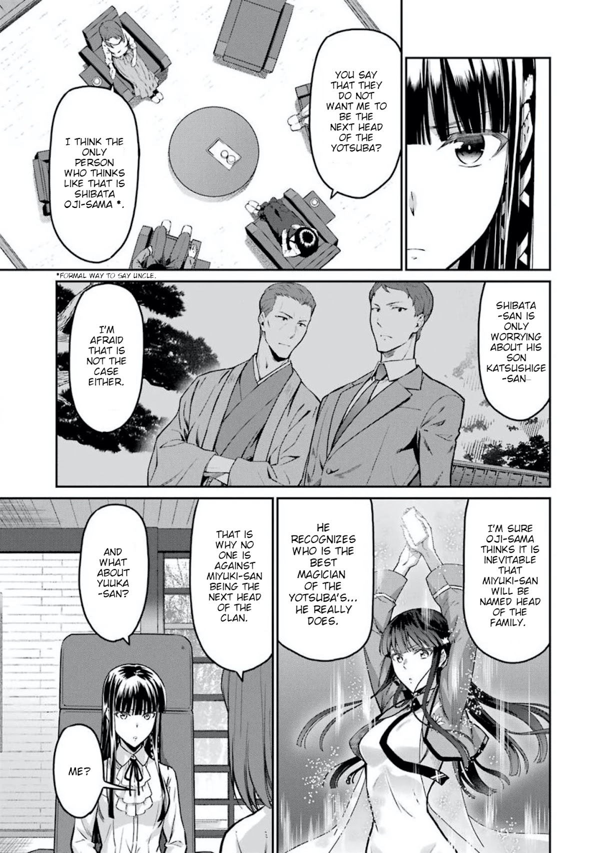 Mahouka Koukou no Rettousei - Yotsuba Keishou-hen Chapter 6 page 5 - Chapter 6: An Unwavering Determination