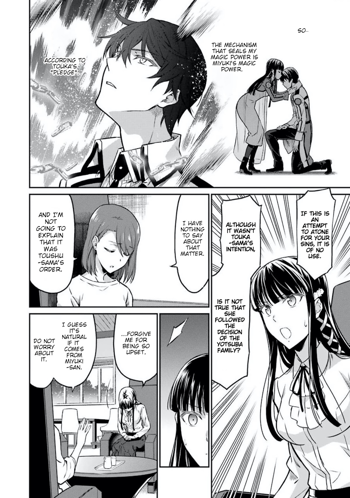 Mahouka Koukou no Rettousei - Yotsuba Keishou-hen Chapter 6 page 8 - Chapter 6: An Unwavering Determination