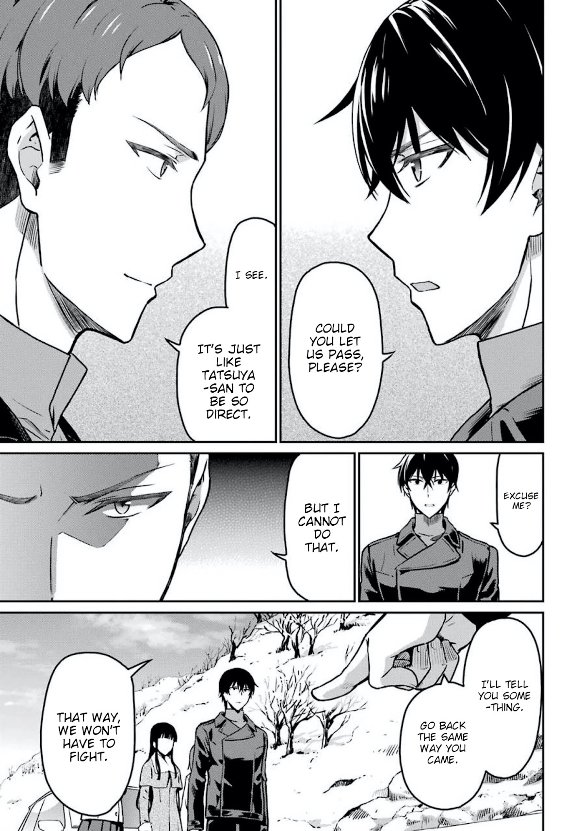 Mahouka Koukou no Rettousei - Yotsuba Keishou-hen Chapter 8 page 9 - Chapter 8: Collision (1)