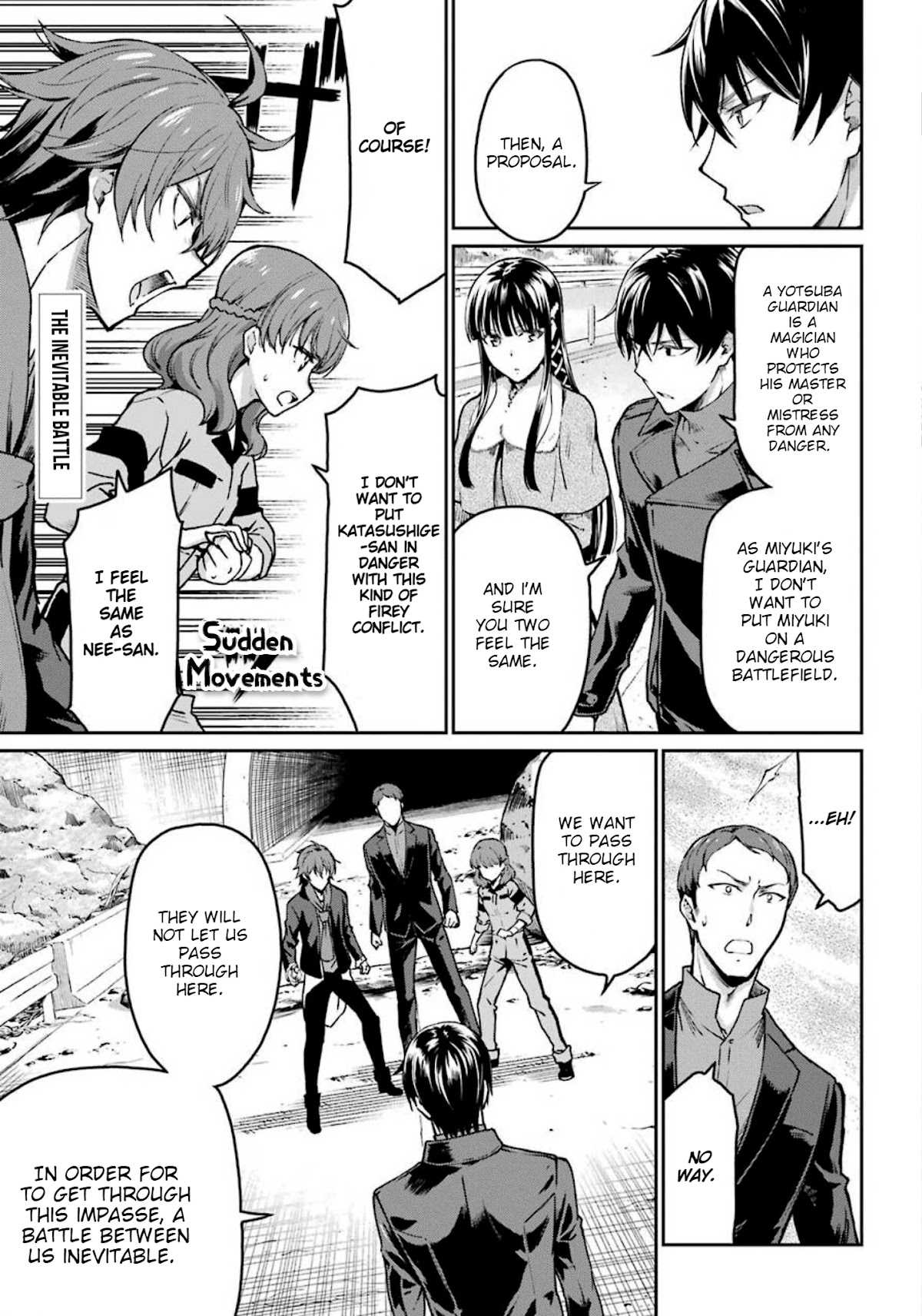 Mahouka Koukou no Rettousei - Yotsuba Keishou-hen Chapter 9 page 2 - Chapter 9: Collision (2)