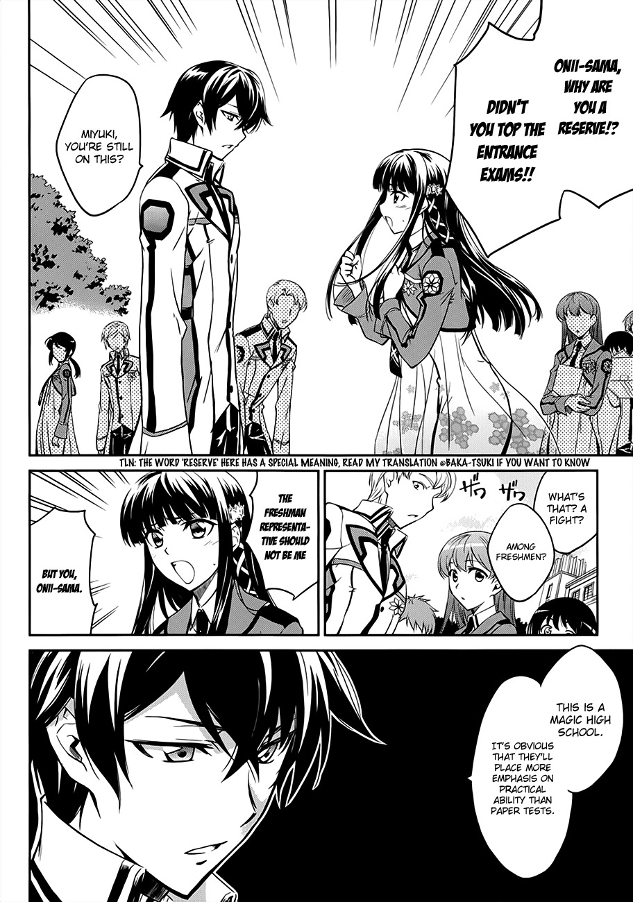 Mahouka Koukou no Rettousei Chapter 1 page 19 - Chapter 1: Smart Little Sister, Dumb Big Brother