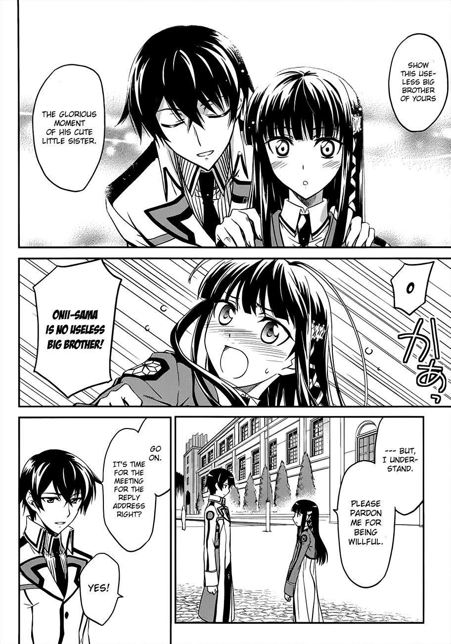 Mahouka Koukou no Rettousei Chapter 1 page 25 - Chapter 1: Smart Little Sister, Dumb Big Brother
