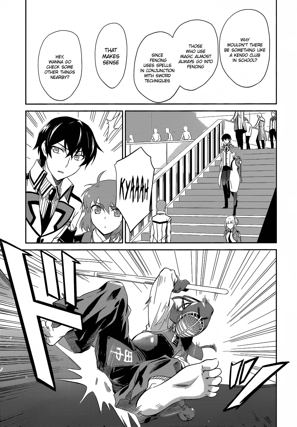 Mahouka Koukou no Rettousei Chapter 10 page 13 - Chapter 10: Trouble ≡ The Beginning, Part 1