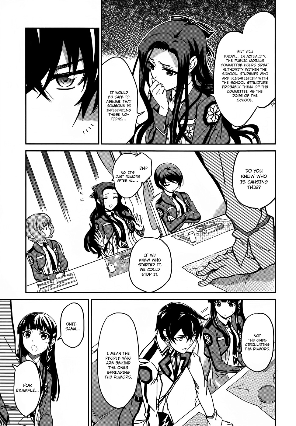Mahouka Koukou no Rettousei Chapter 13 page 12 - Chapter 13: Secret Organization