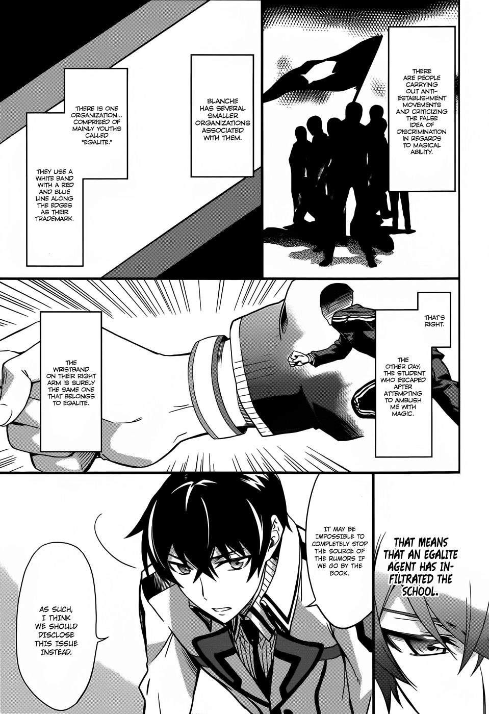 Mahouka Koukou no Rettousei Chapter 13 page 14 - Chapter 13: Secret Organization