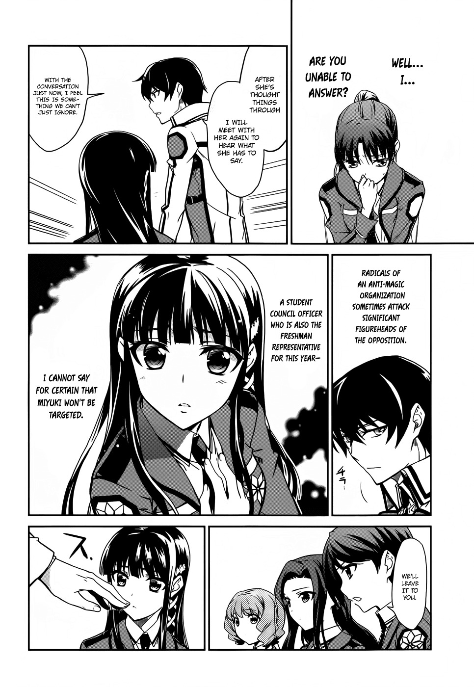 Mahouka Koukou no Rettousei Chapter 13 page 17 - Chapter 13: Secret Organization