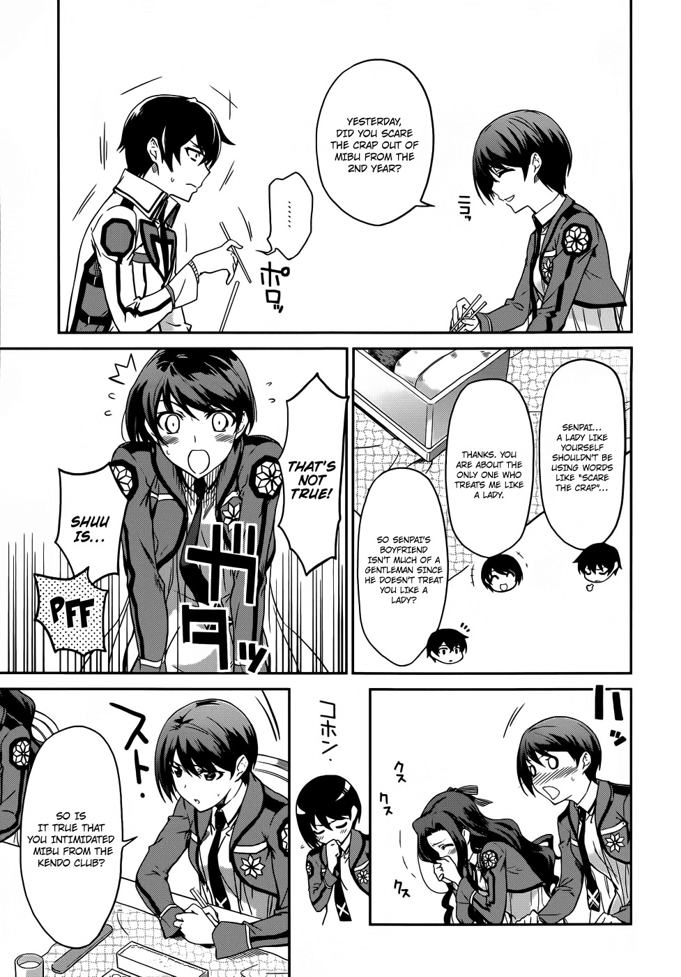Mahouka Koukou no Rettousei Chapter 13 page 8 - Chapter 13: Secret Organization