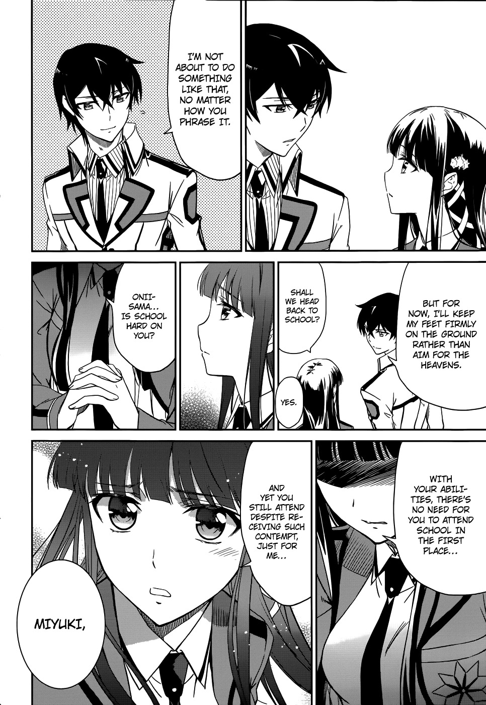Mahouka Koukou no Rettousei Chapter 22 page 34 - Chapter 22: Epilogue [END]