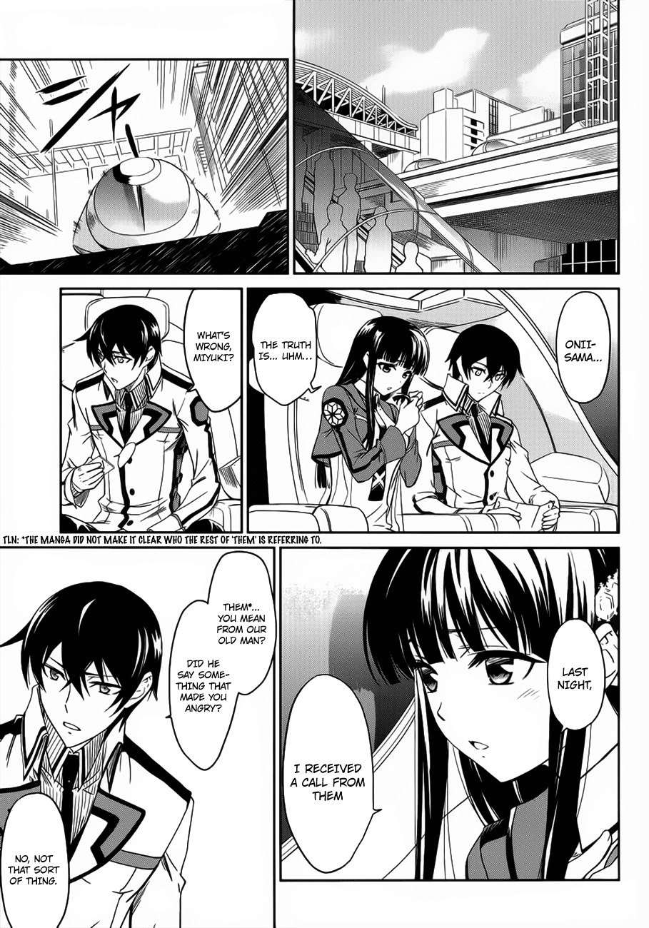 Mahouka Koukou no Rettousei Chapter 3 page 14 - Chapter 3: Trouble